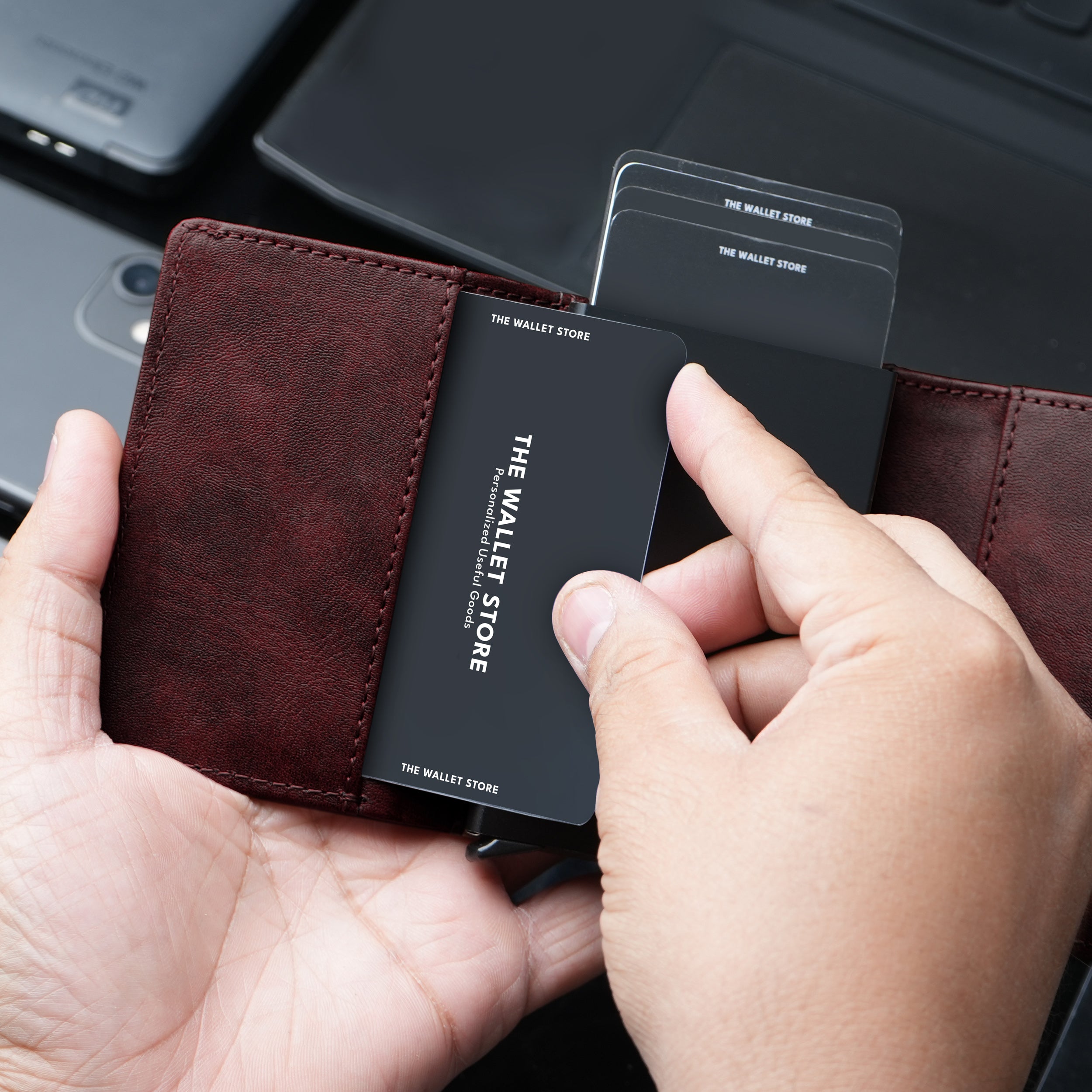 Maverick RFID Protected Wallet Cardholder - Wine