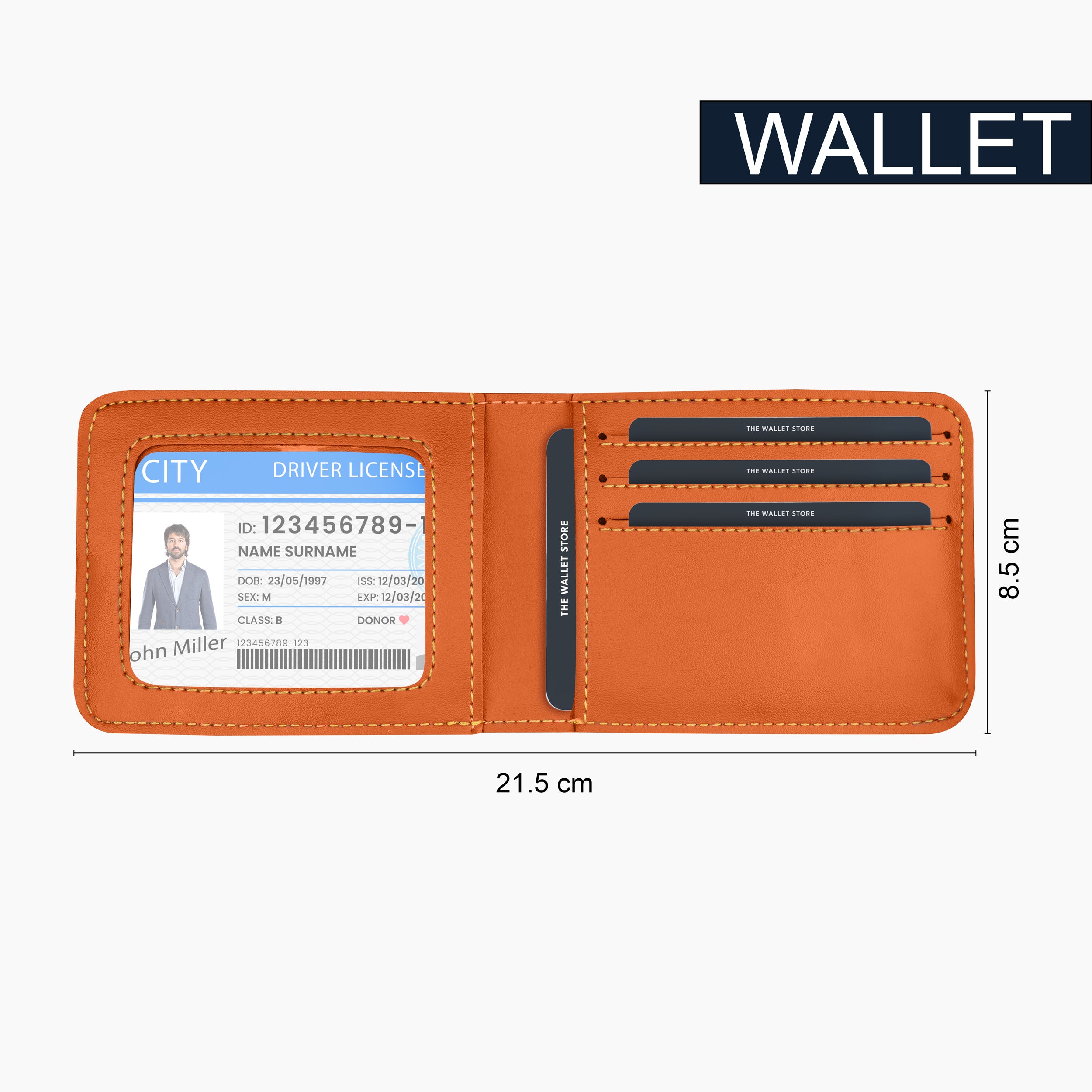 Personalized Sketch Wallet For Men