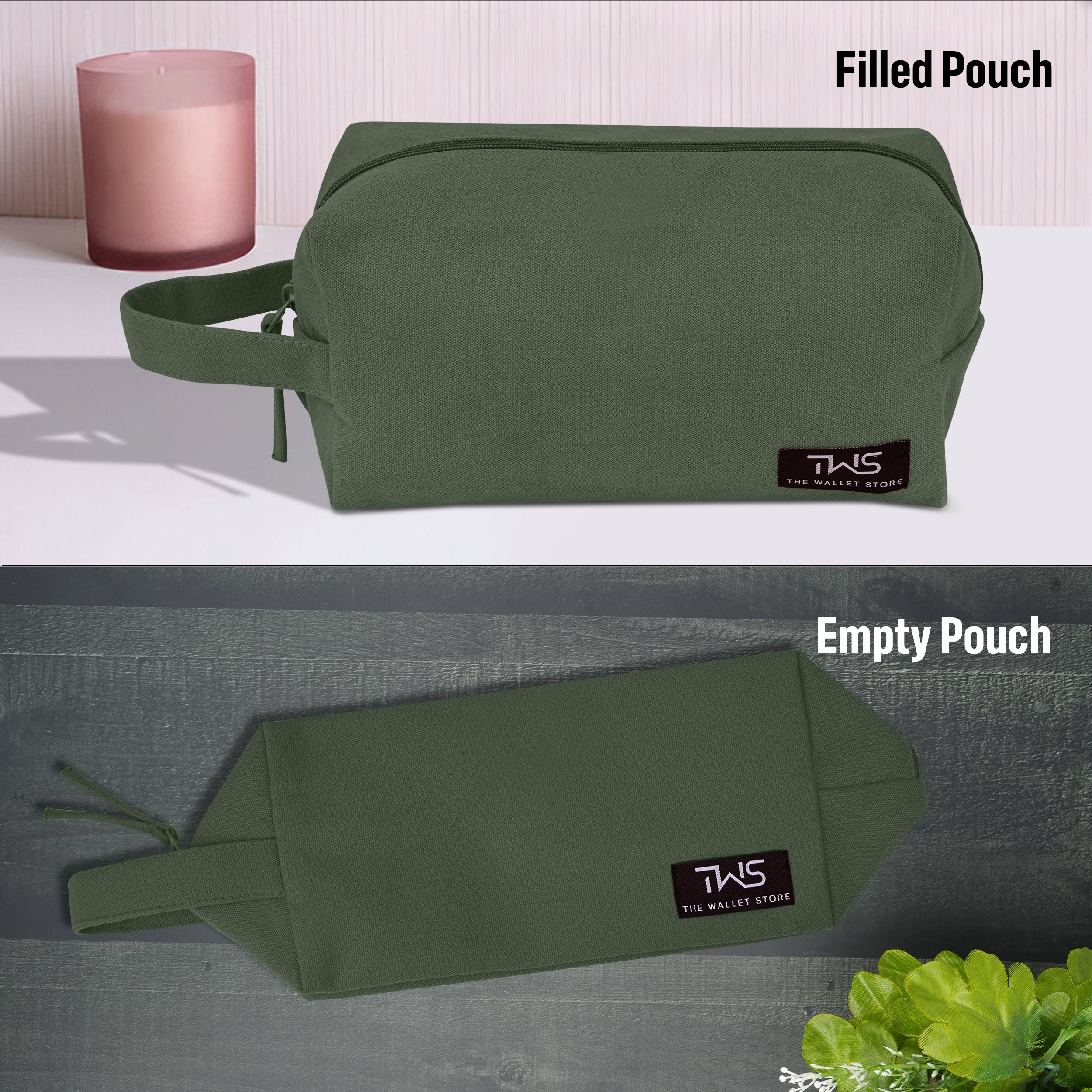 EcoZen Canvas Pouch - Olive