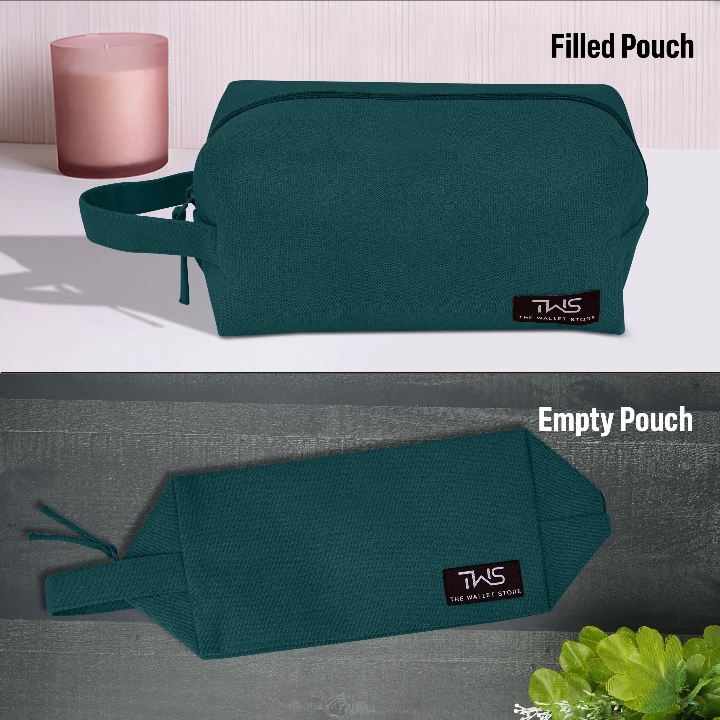 EcoZen Canvas Pouch - Teal