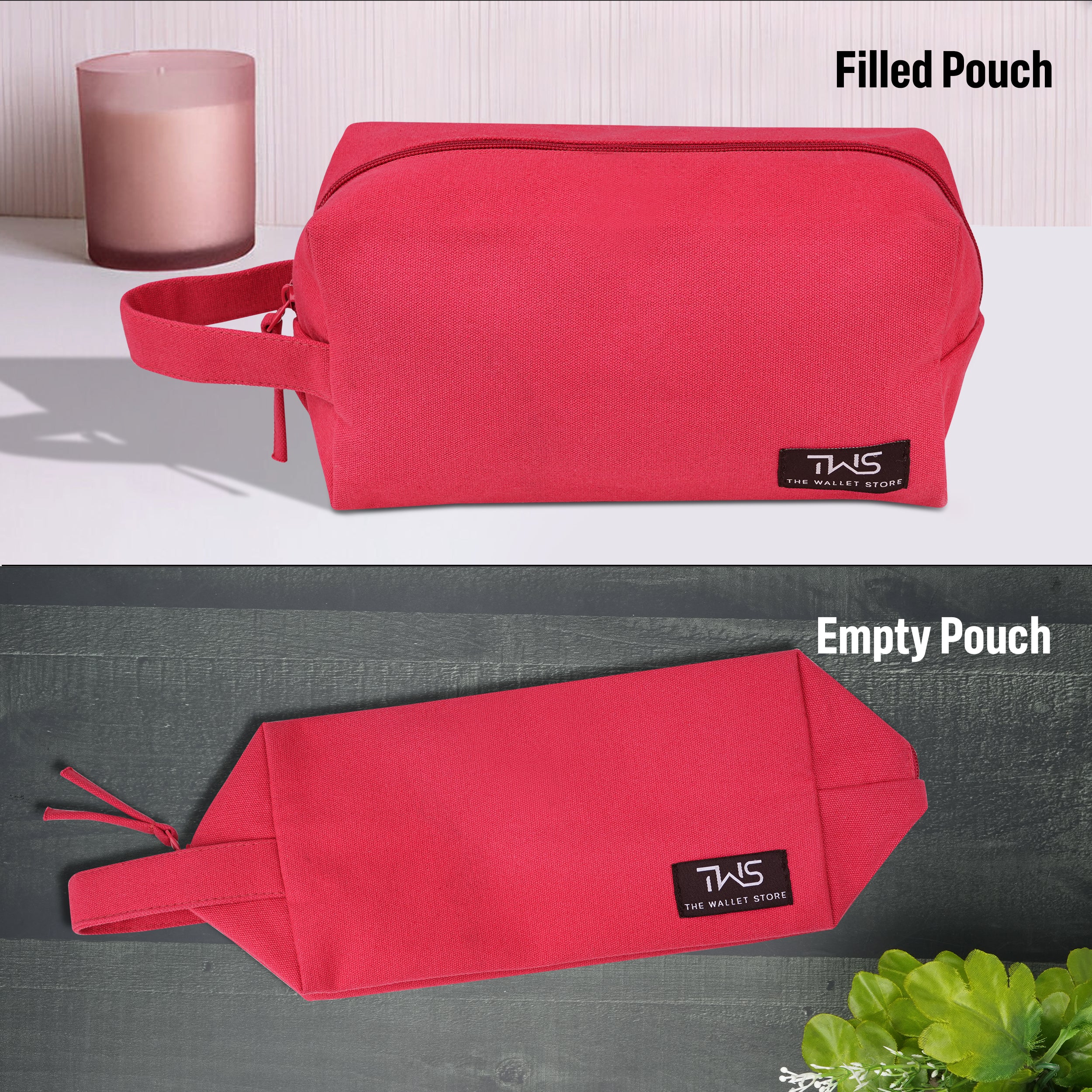 EcoZen Canvas Pouch - Red