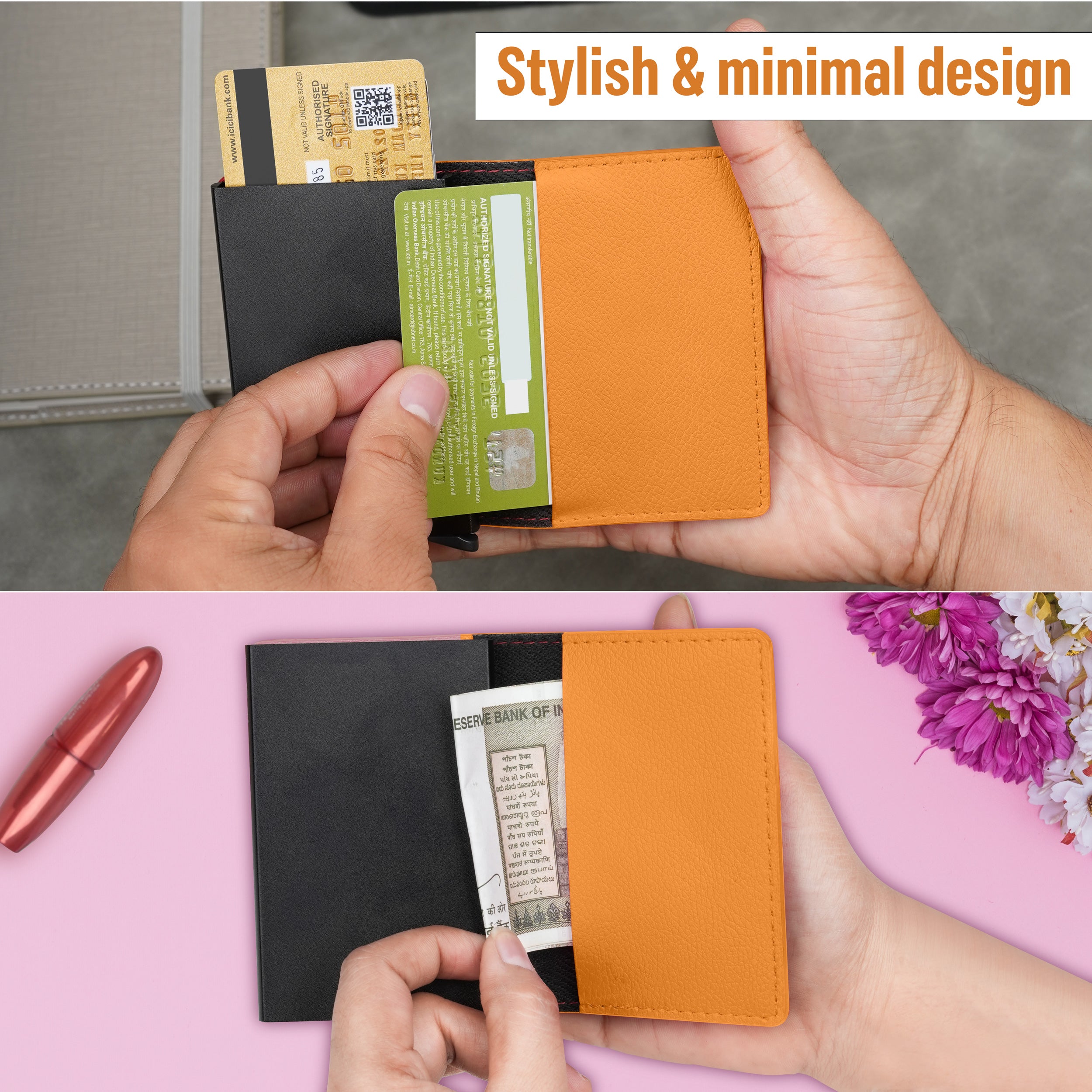 Vivid Vault RFID Protected Metal Cardholder - Mustard