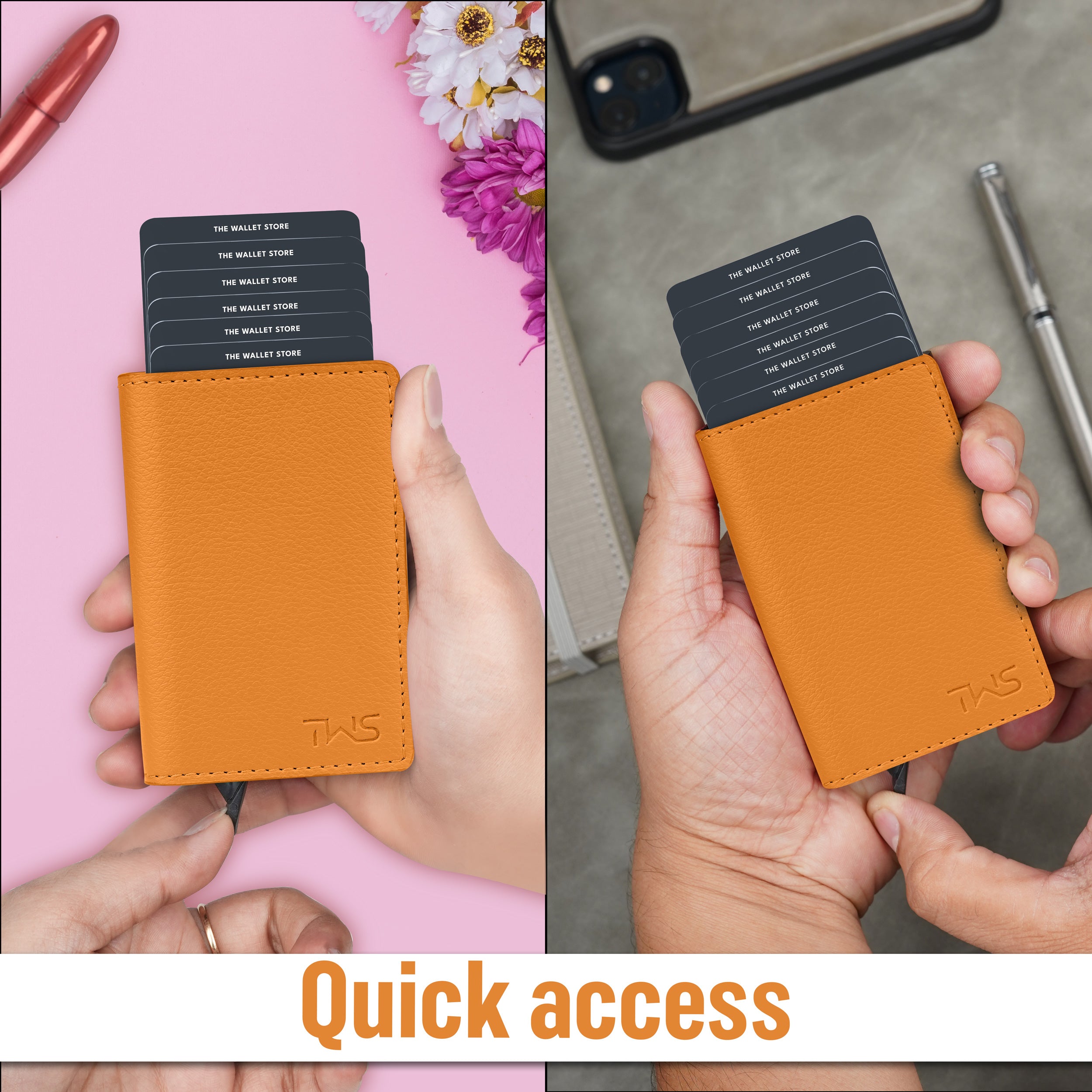 Vivid Vault RFID Protected Metal Cardholder - Mustard