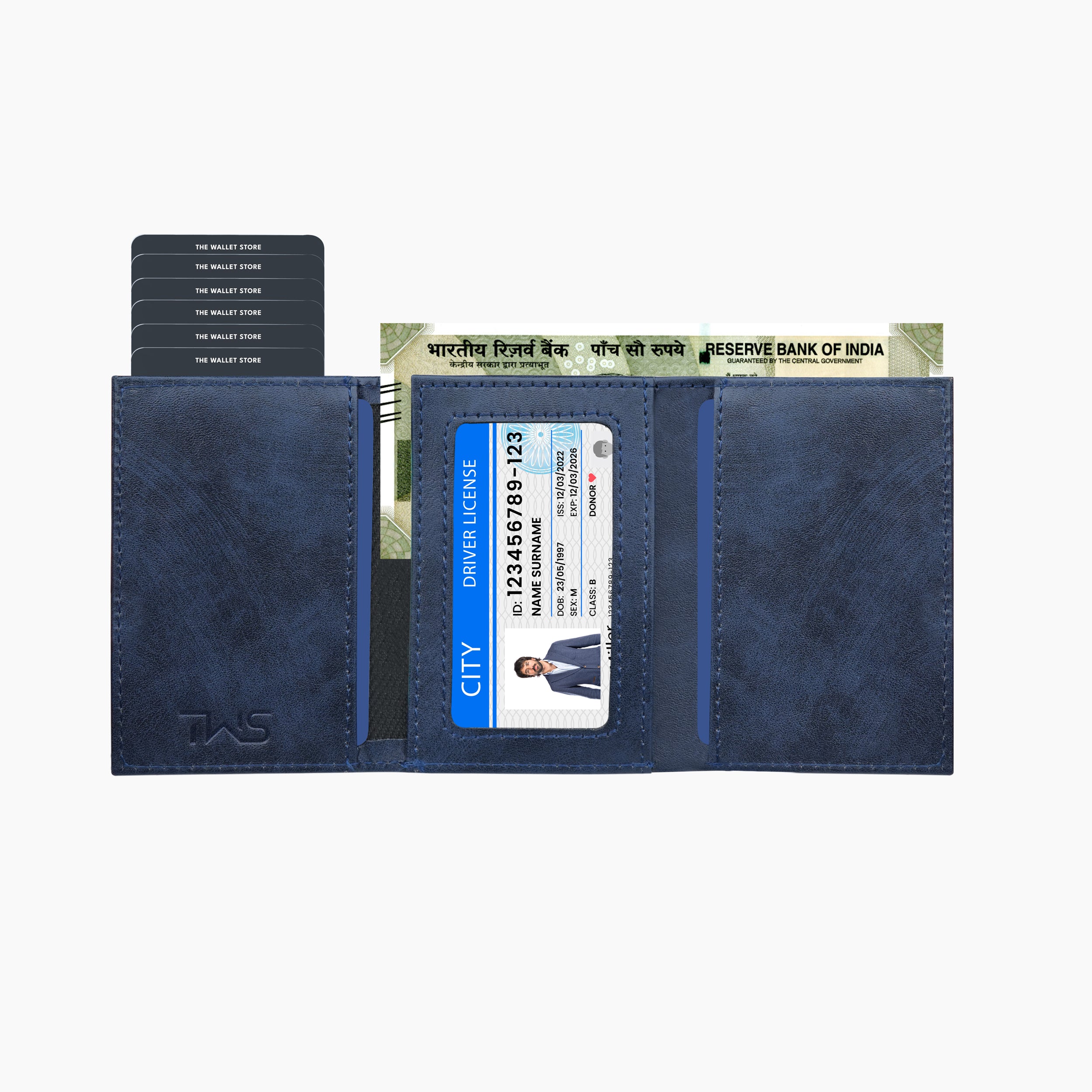 Defender RFID Protected Wallet Cardholder - Blue