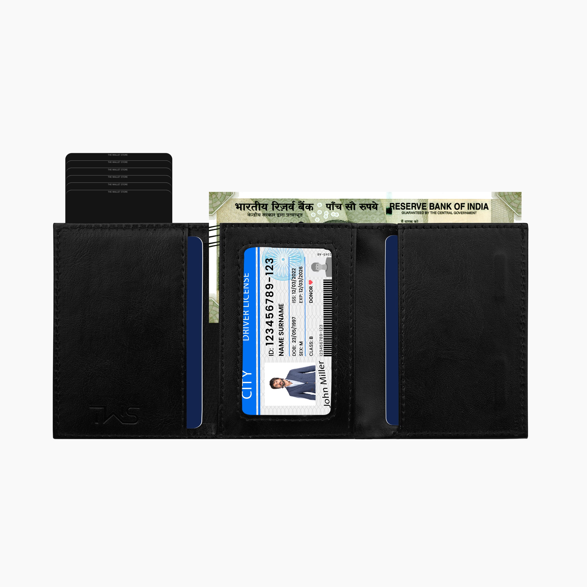 Defender RFID Protected Wallet Cardholder - Black