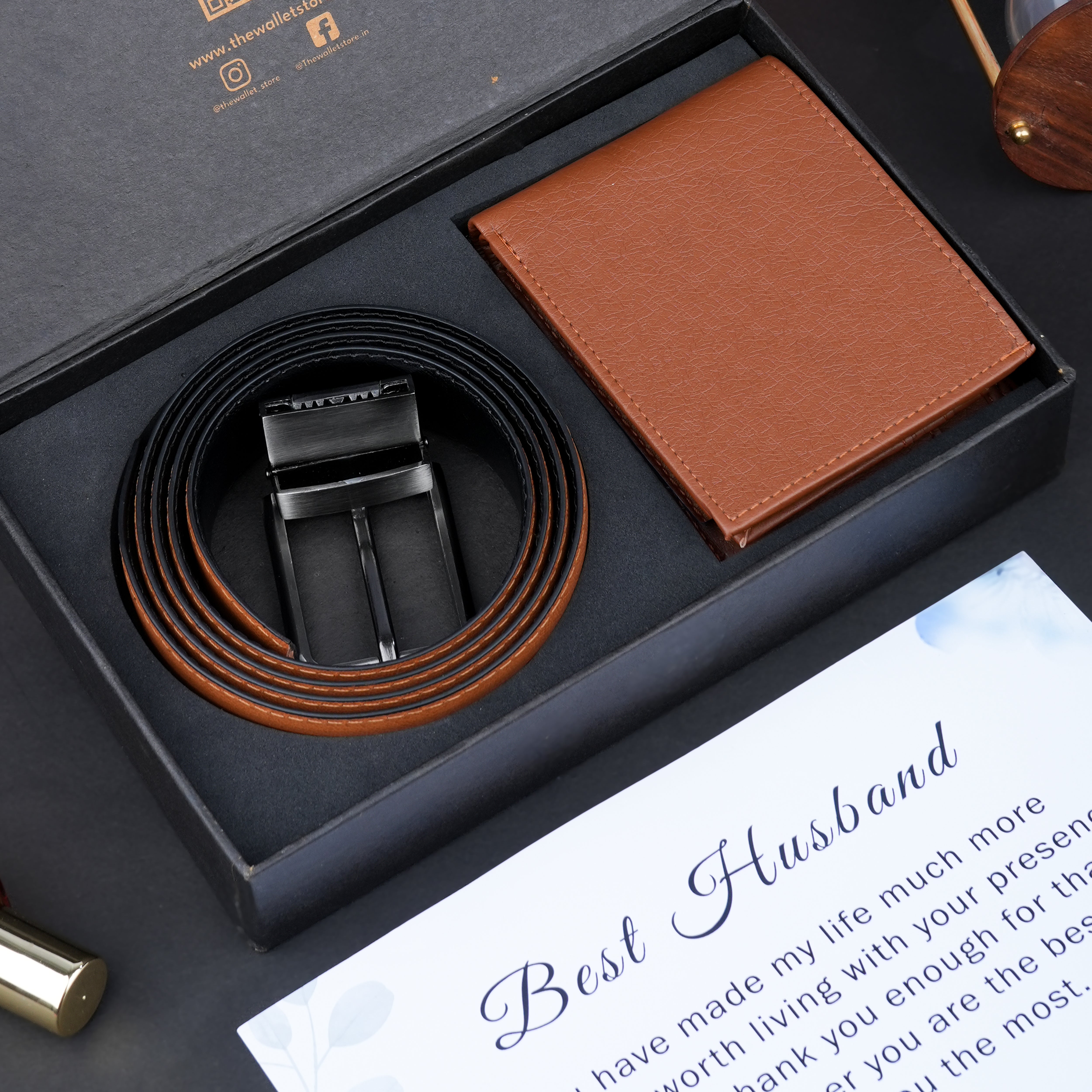 Premium Quality Wallet & Belt Gift Set For Men