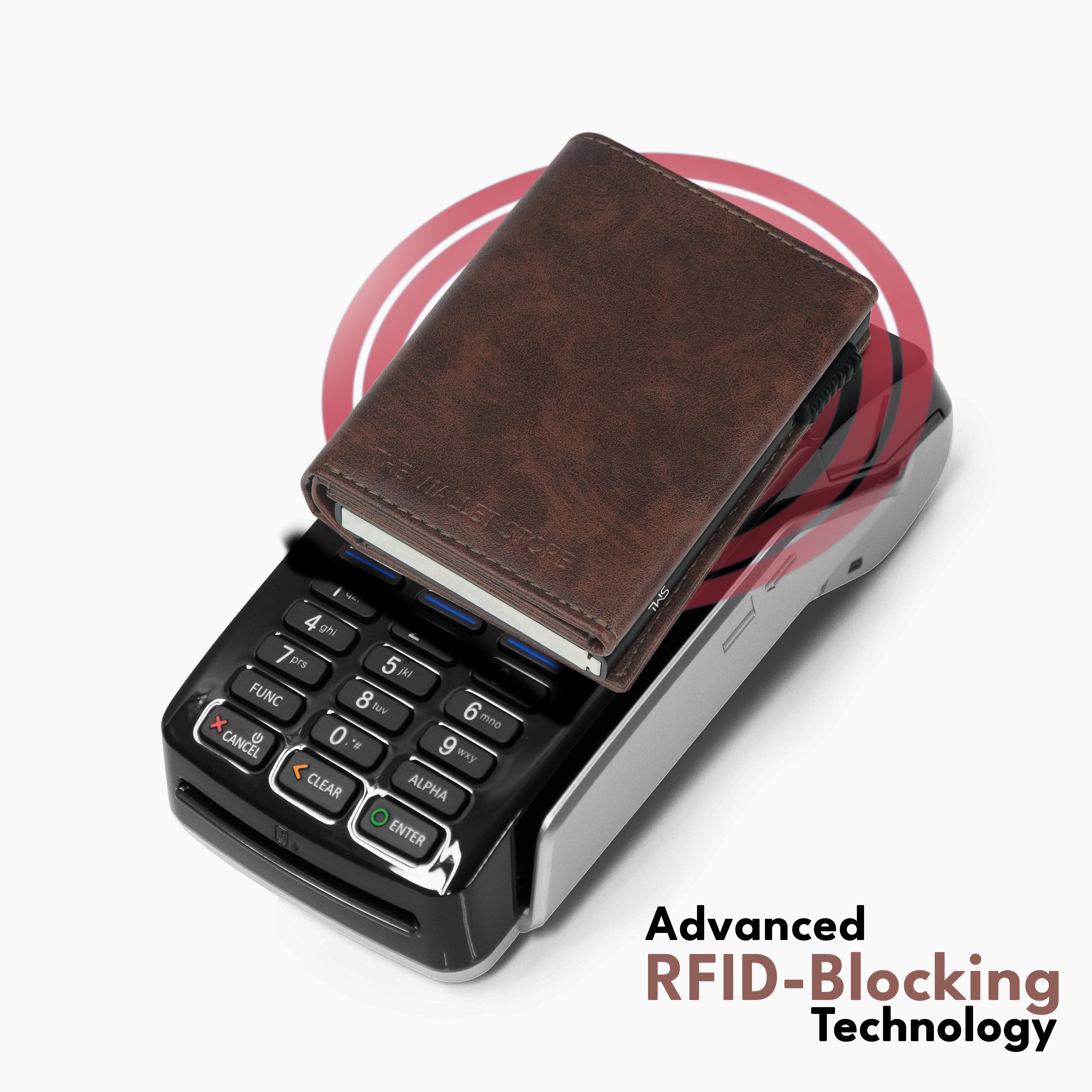 Guardian RFID Protection Wallet Card Holder - Brown