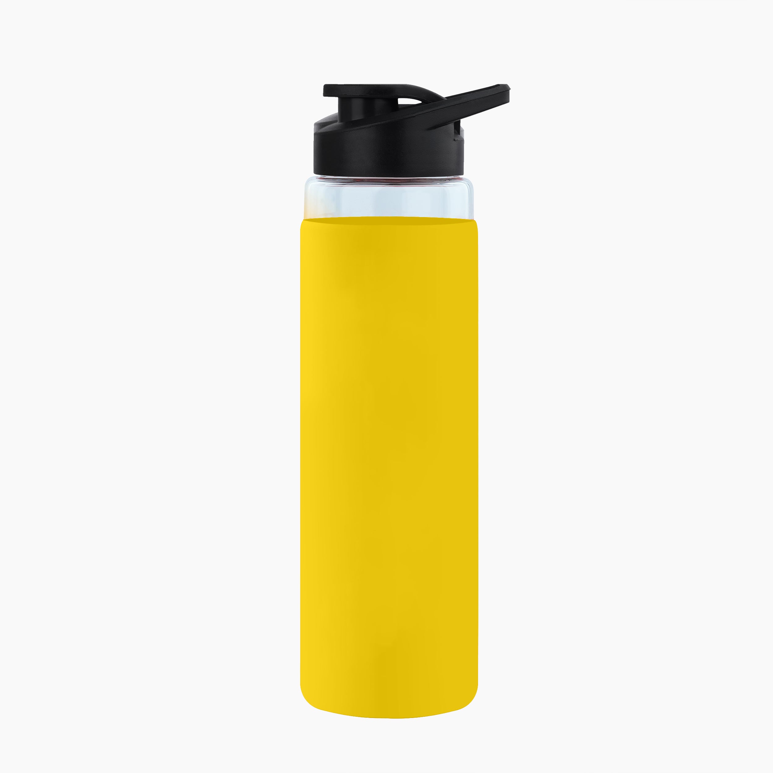 Personalized Pure Wrap Borosilicate Sipper Bottle - Yellow