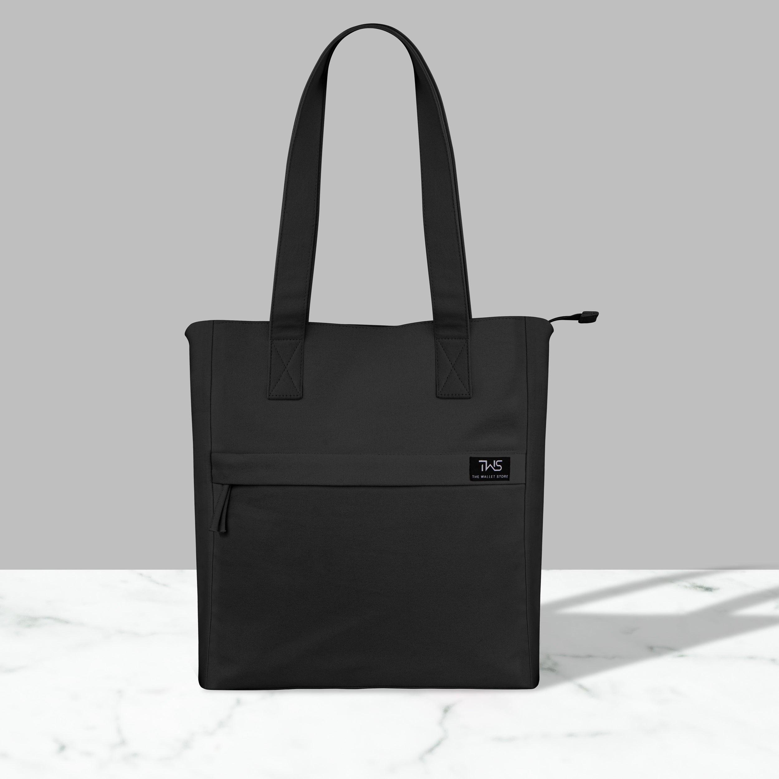 Everyday Vibrant Canvas Tote Bag - Black