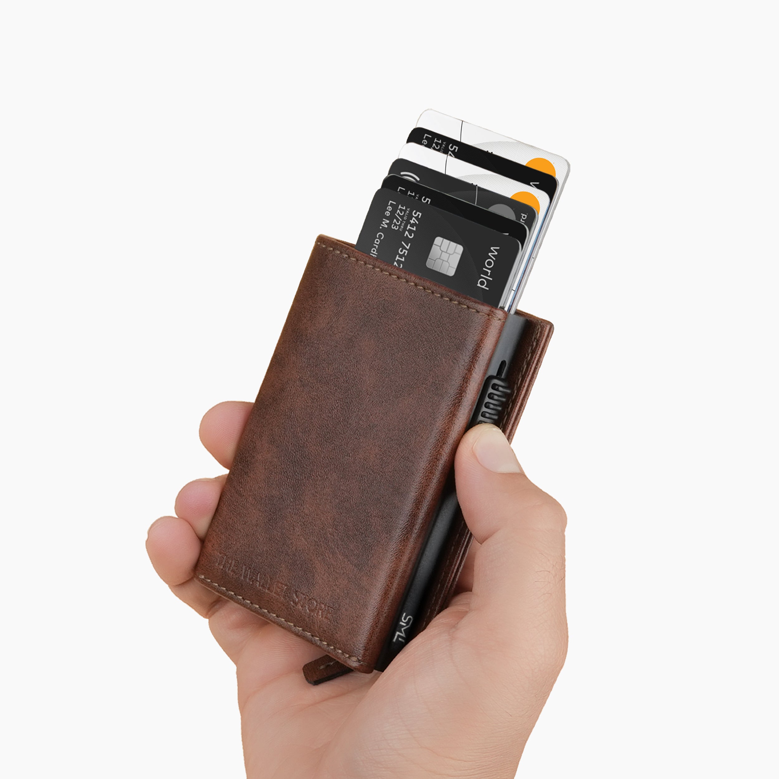 Defender RFID Protected Wallet Cardholder - Brown