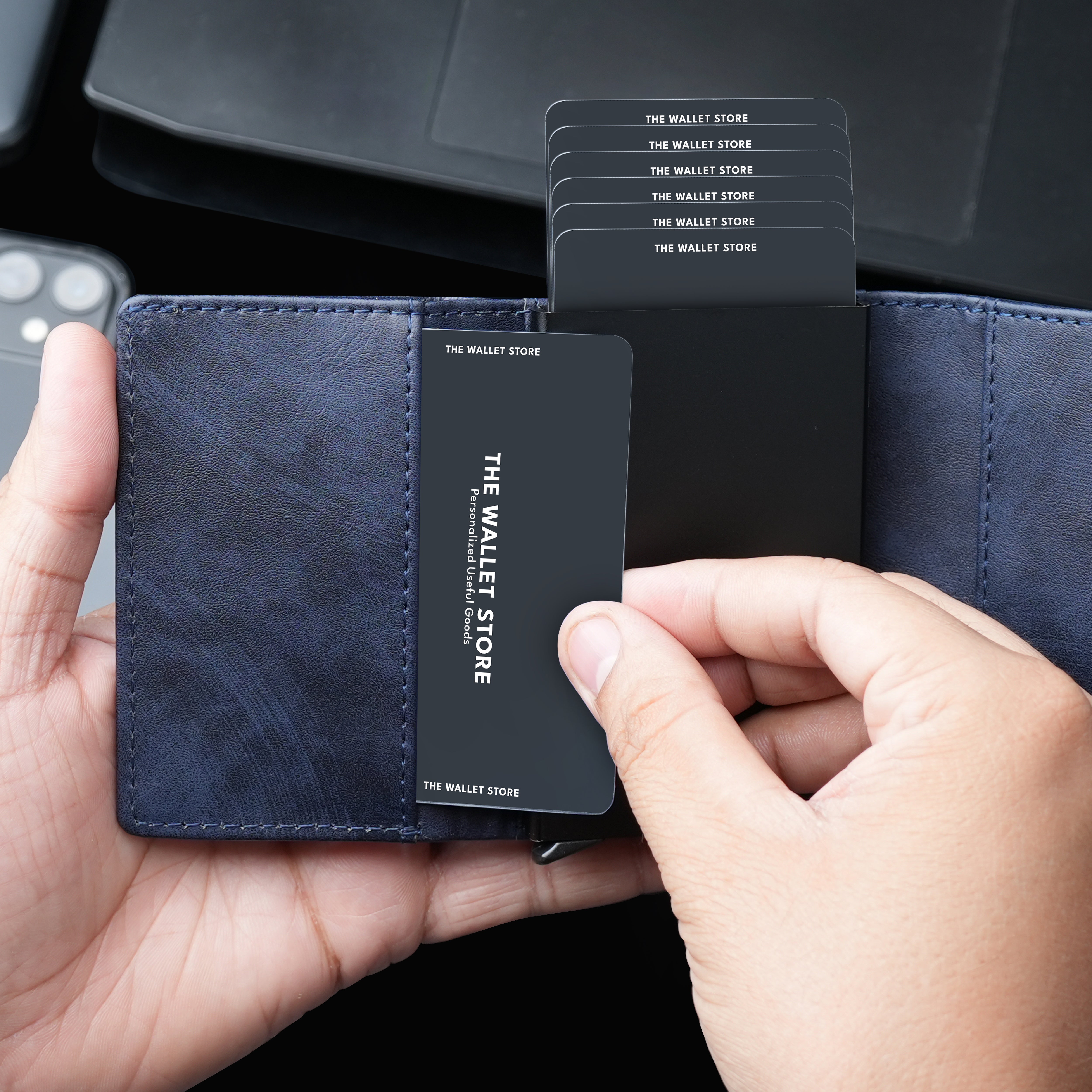 Maverick RFID Protected Wallet Cardholder - Blue