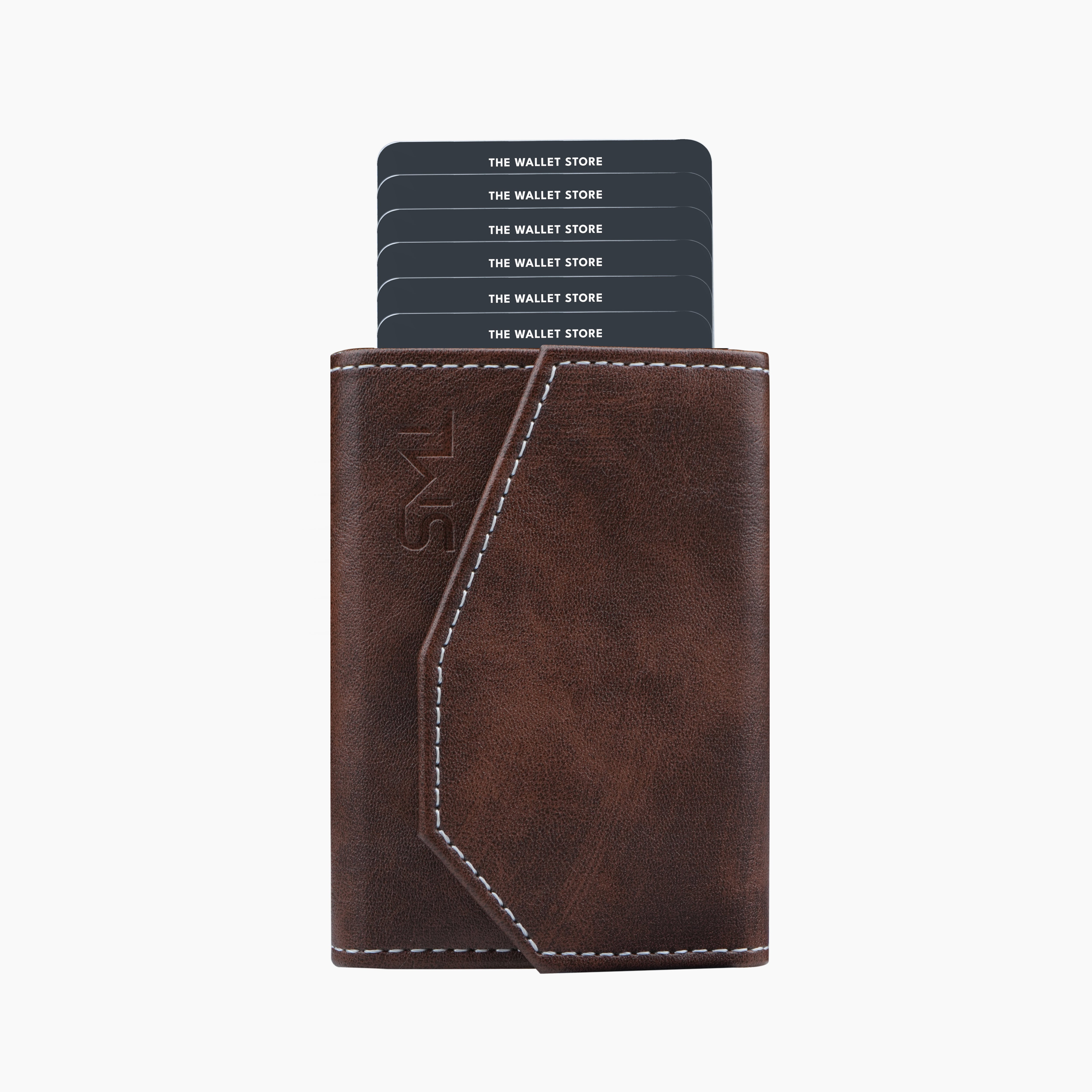 Vintage RFID Protected Wallet Card Holder - Brown