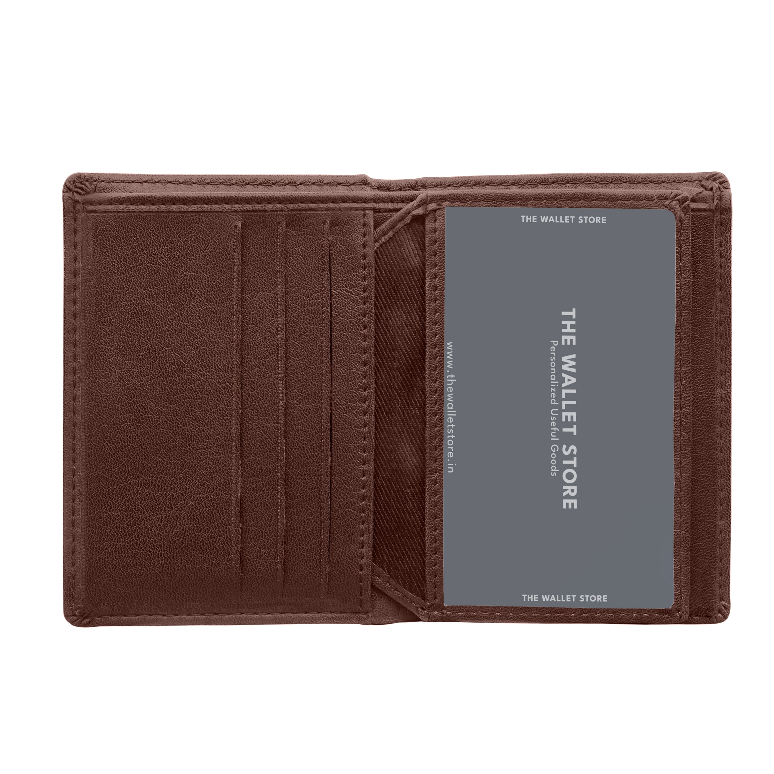 Urbane Bi-Fold Leather Wallet For Men - Brown