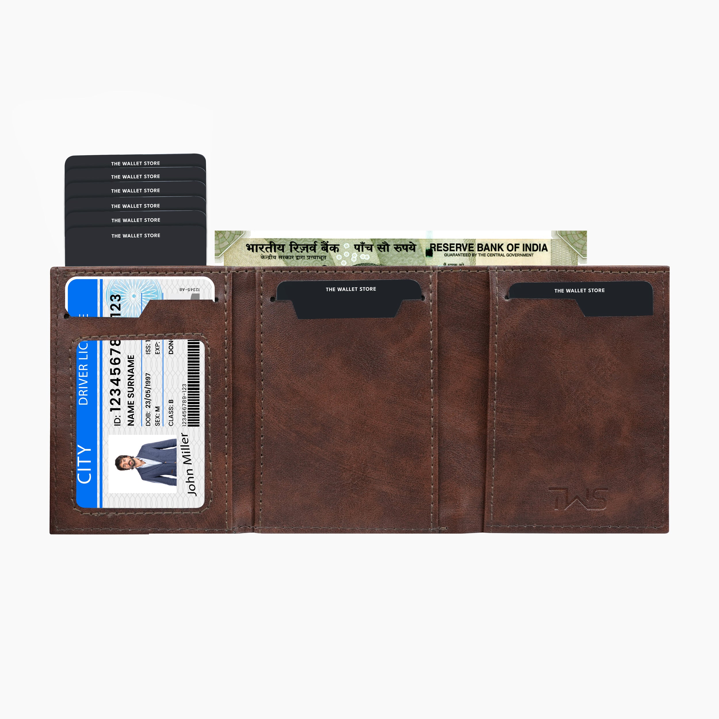 Guardian RFID Protection Wallet Card Holder - Brown