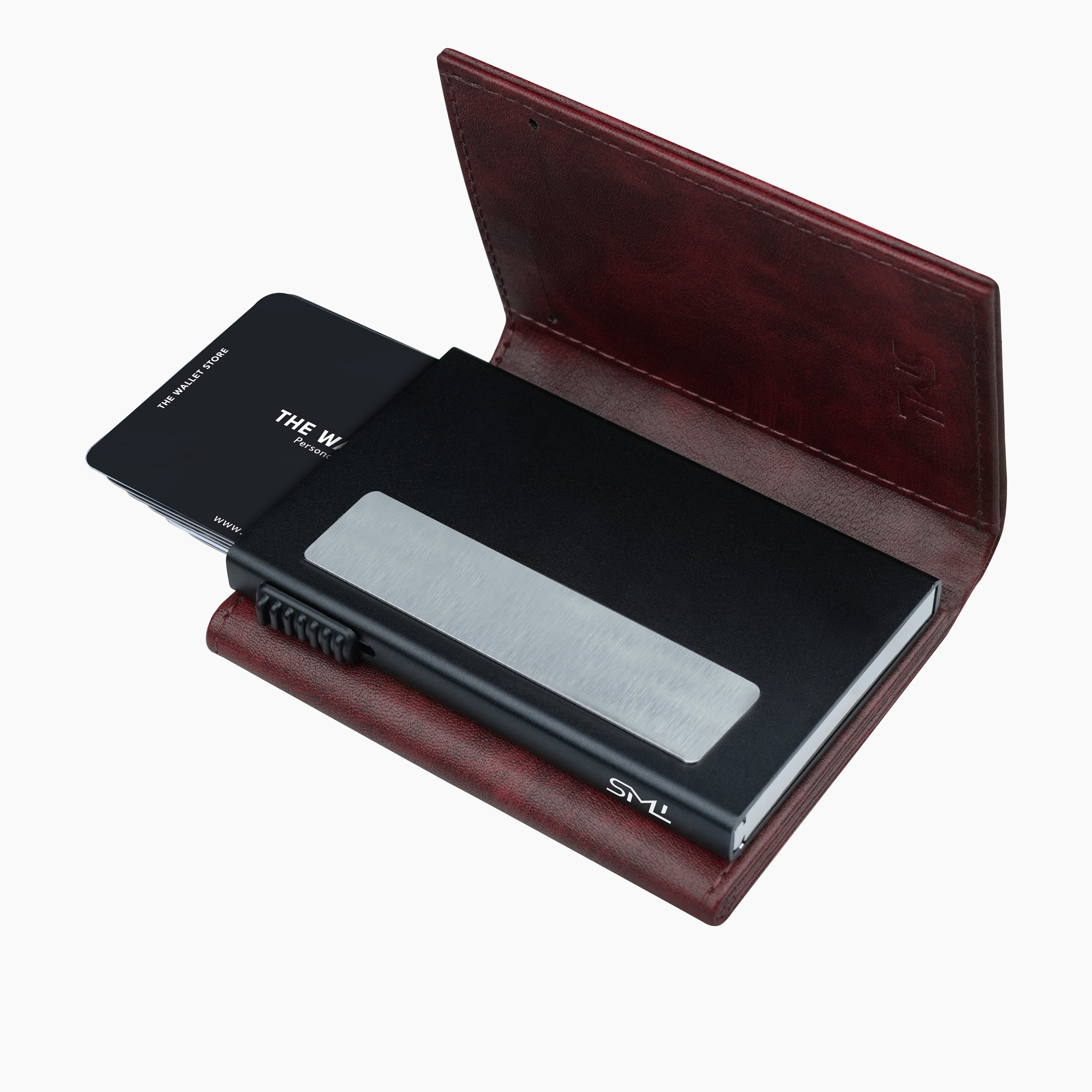 Defender RFID Protected Wallet Cardholder - Wine