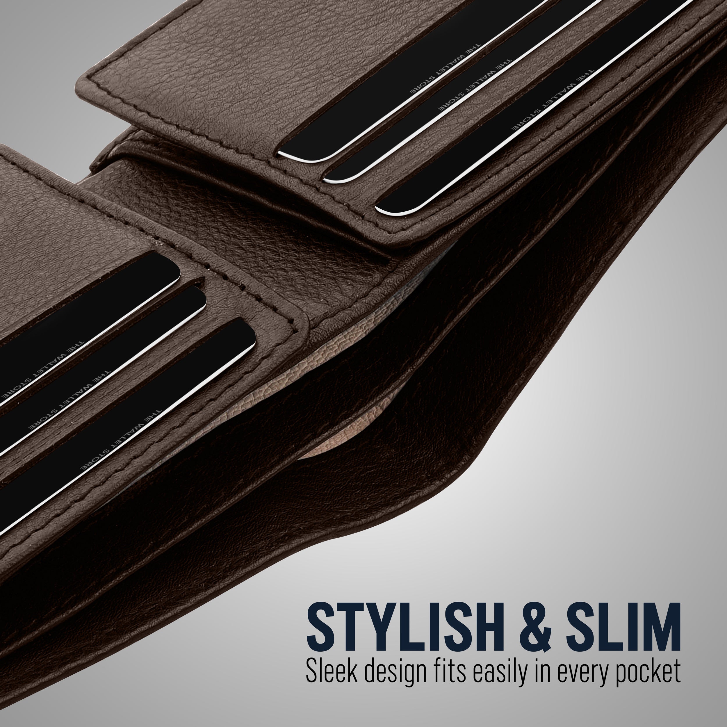 Pristine Textured Leather Wallet For Men - Brown