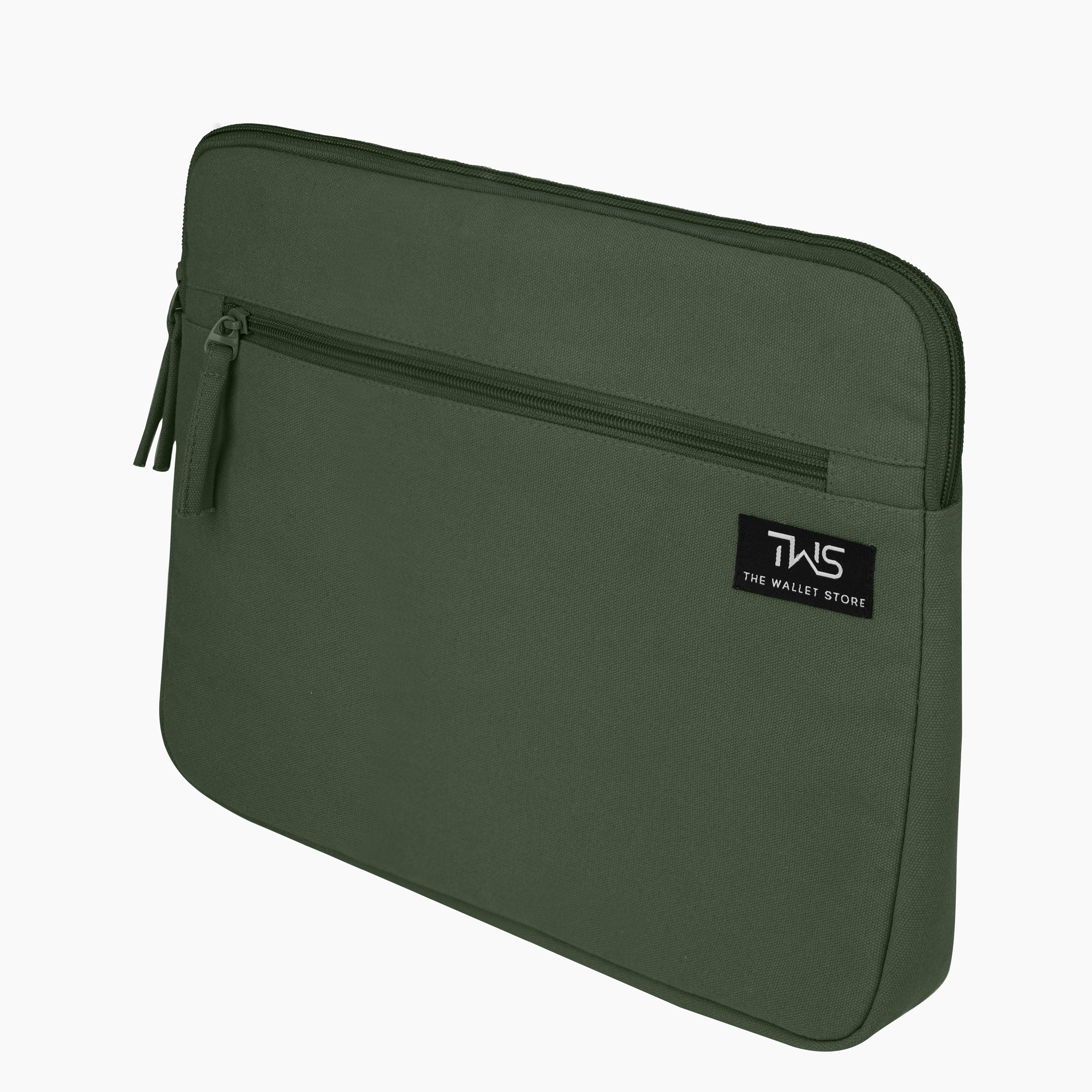 Sleek Guard Canvas Laptop Sleeve - Olive