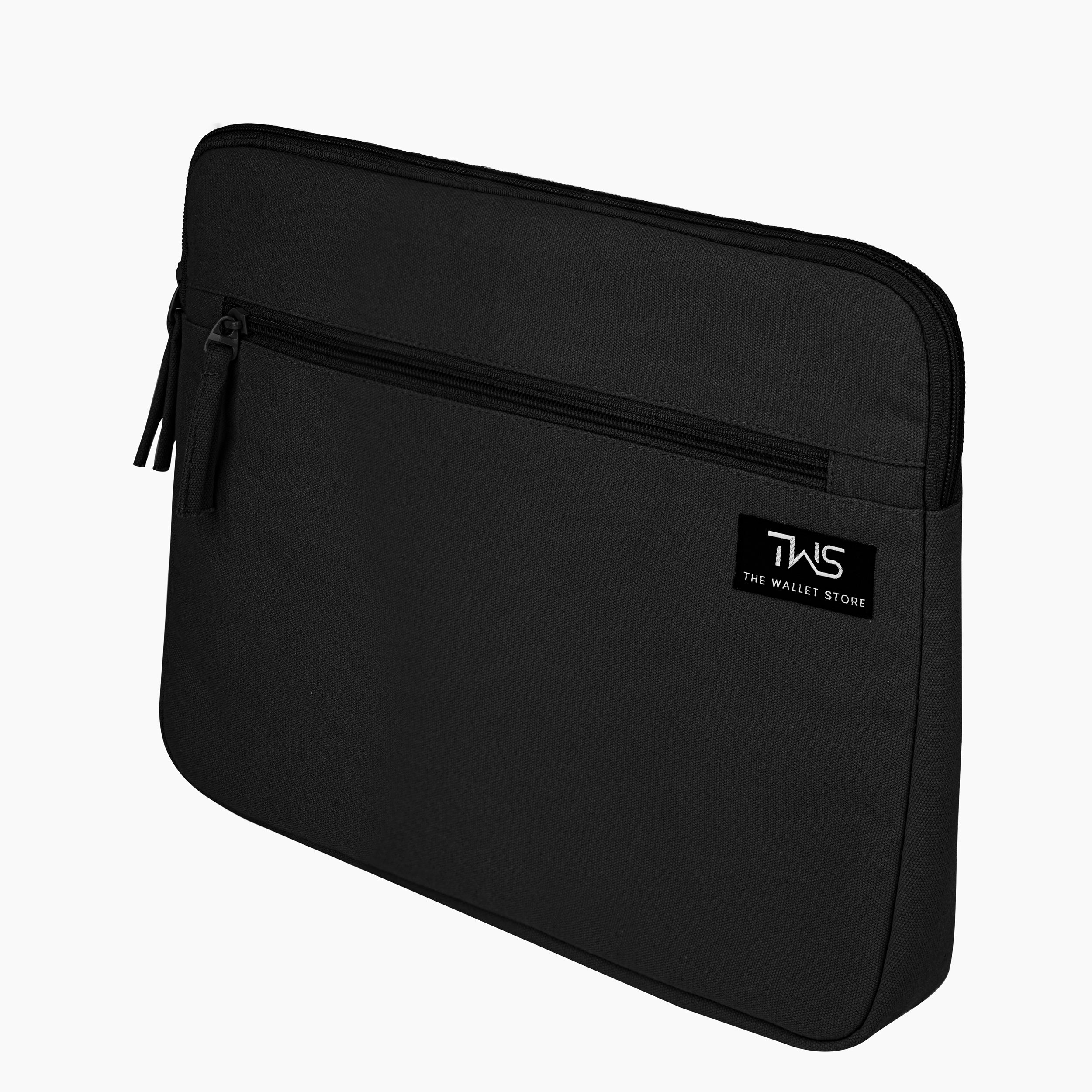 Sleek Guard Canvas Laptop Sleeve - Black