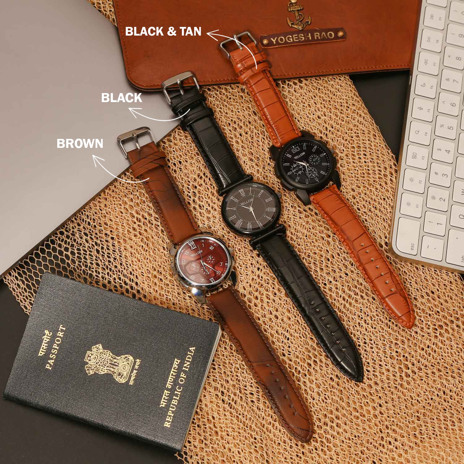 Personalized Fellow Wallet and Watch Combo for Men