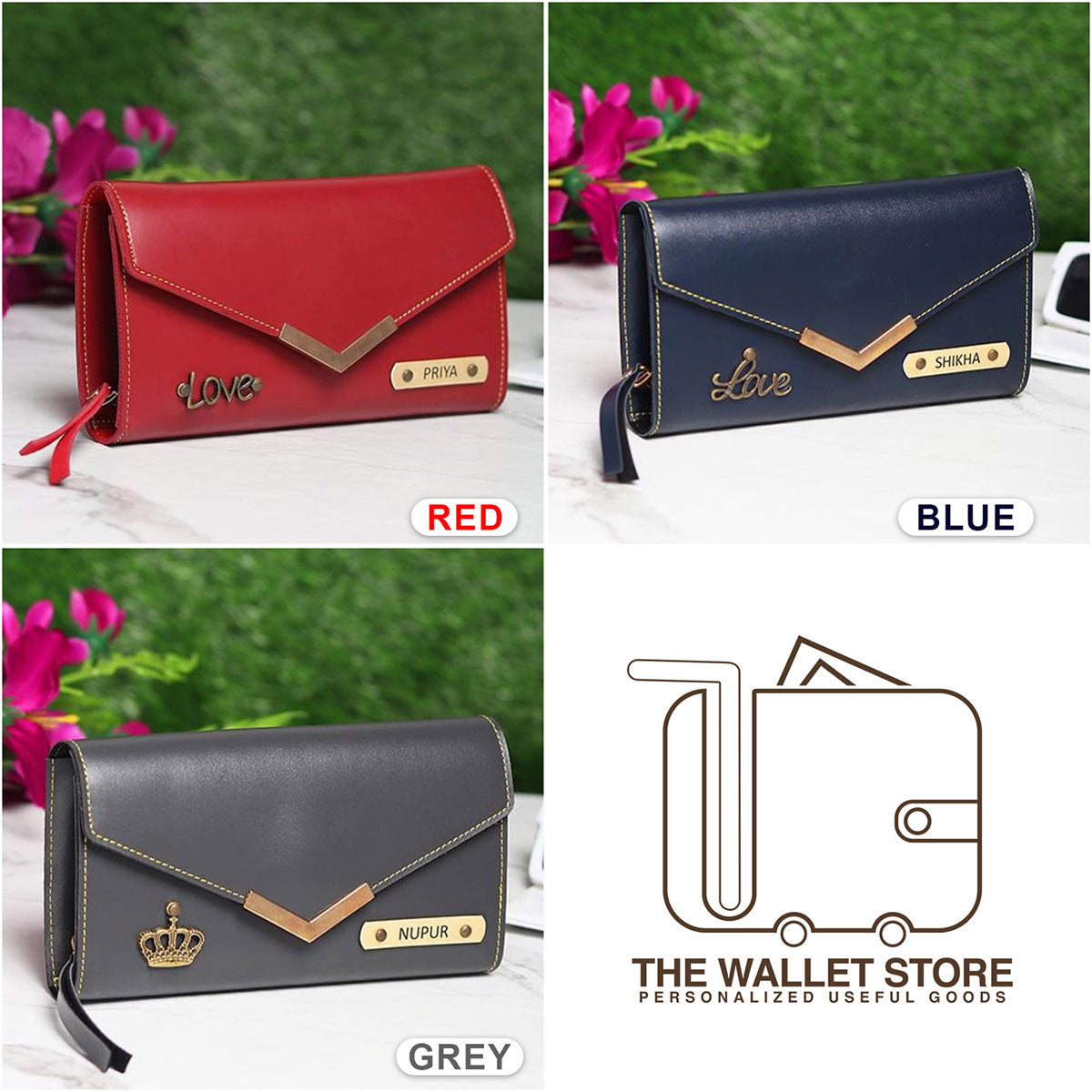 Dog and Horse Love Personalized Women's Wallet Female Purse Luxury Designer Leather  Girls Coin Case Woman Valentine's Day Gift - AliExpress