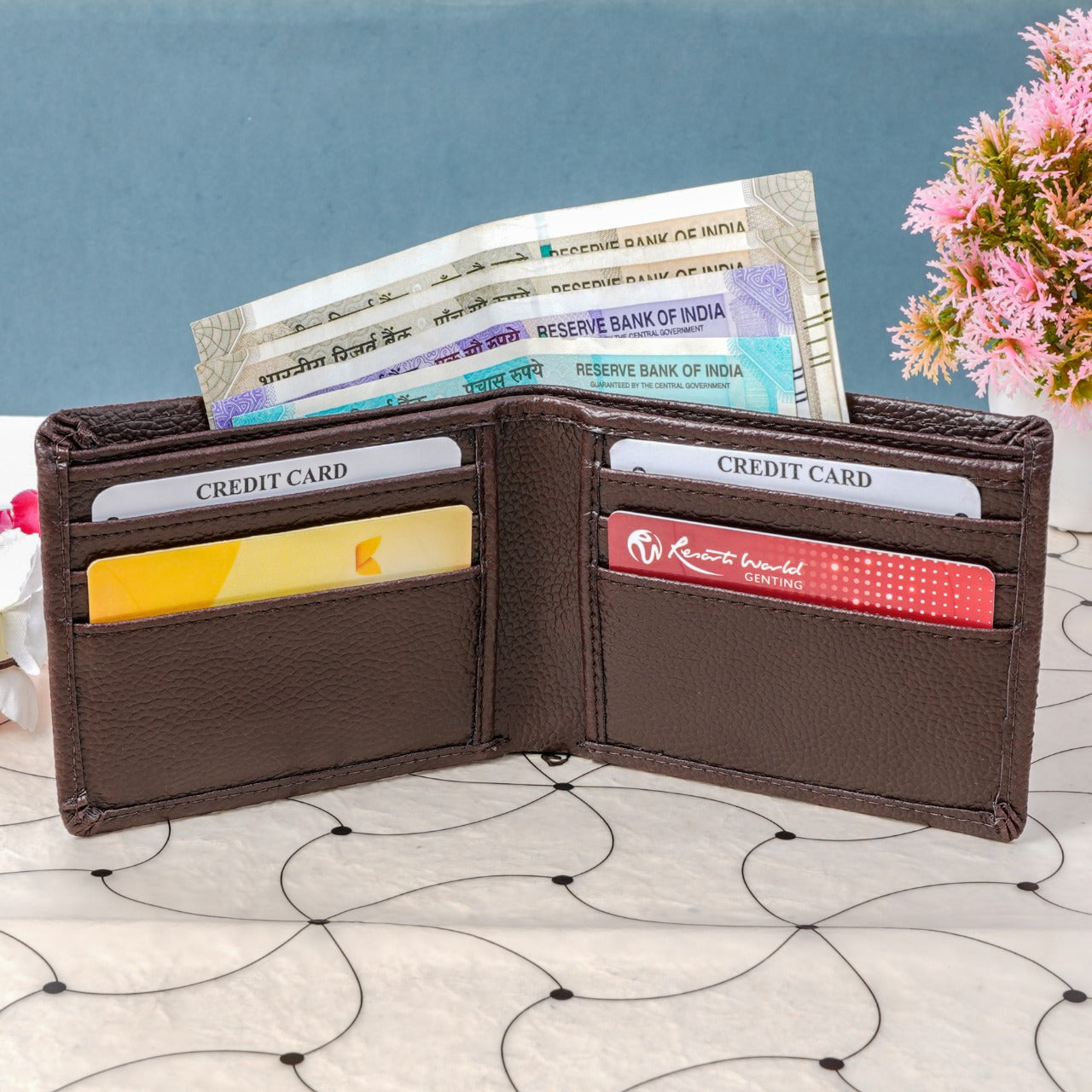 Buy Handcrafted Personalized Leather Wallet with Coin Pouch For Men Online  On Zwende