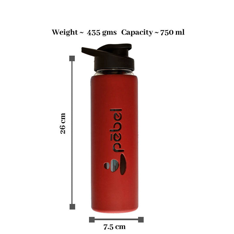 Personalized Borosilicate Glass Sipper Bottle 750ML