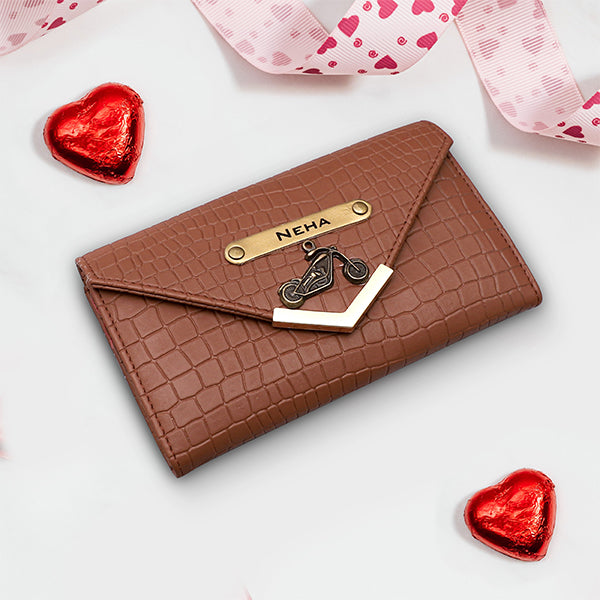 Personalized Brick Style Clutch With Name & Charm